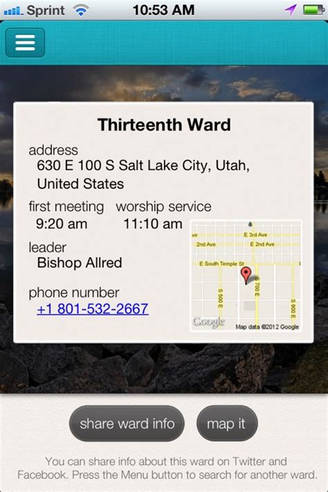 LDS Ward Finder - Church Meeting Times and Locations by LDS Apps by ...