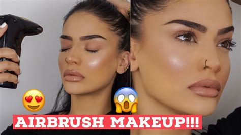 Airbrush Makeup Tutorial! Cordless Airbrush??| Makeupbyalaha - YouTube