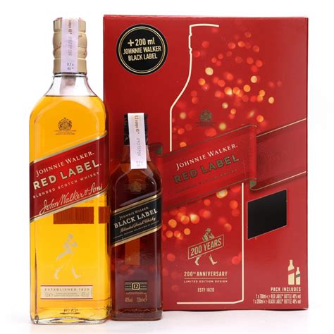 Johnnie Walker Red Label 200th Anniversary Gift Pack | Whisky Auctioneer