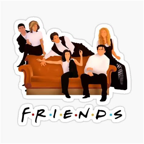 Friends Stickers | Redbubble | Friends tv, Friends sketch, Friends poster