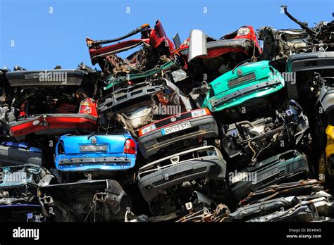 Old cars on a junkyard Stock Photo - Alamy