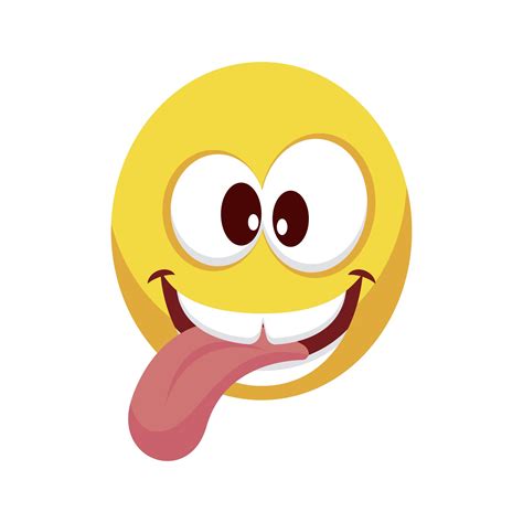 crazy face emoji with tongue out 2495008 Vector Art at Vecteezy