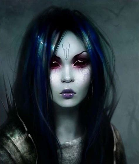 Gothic Female Demon Artwork - bmp-mullet