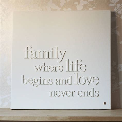 Personalised 'Family Love' Canvas | Love canvas, Family canvas, Painting quotes