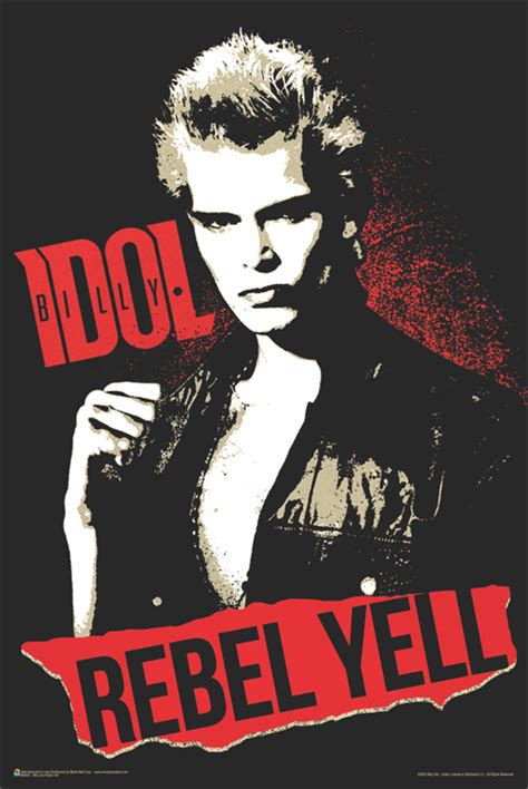 Billy Idol Rebel Yell Poster — Poster Plus