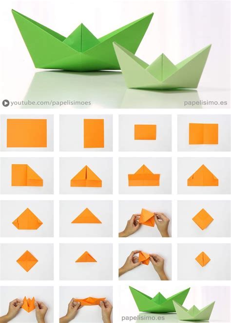 barco-de-papel-paso-a-paso-origami-paper-boat #origami | Origami design, Origami decoration ...