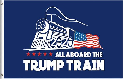 Amazon.com : Trump Flag Train Donald Trump Flags 3 x 5 feet 2020 Banner with Brass Grommets ...