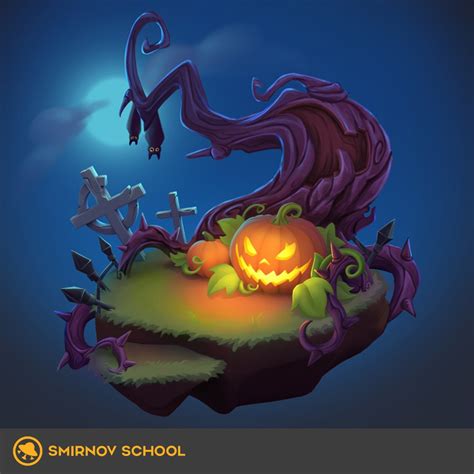 ArtStation - Haloween Environment | Art toys design, Halloween art, Game concept art