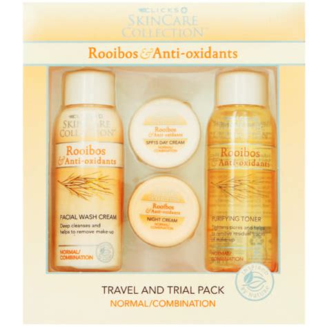 Clicks Skincare Collection Rooibos & Anti-Oxidants Travel & Trial Pack ...