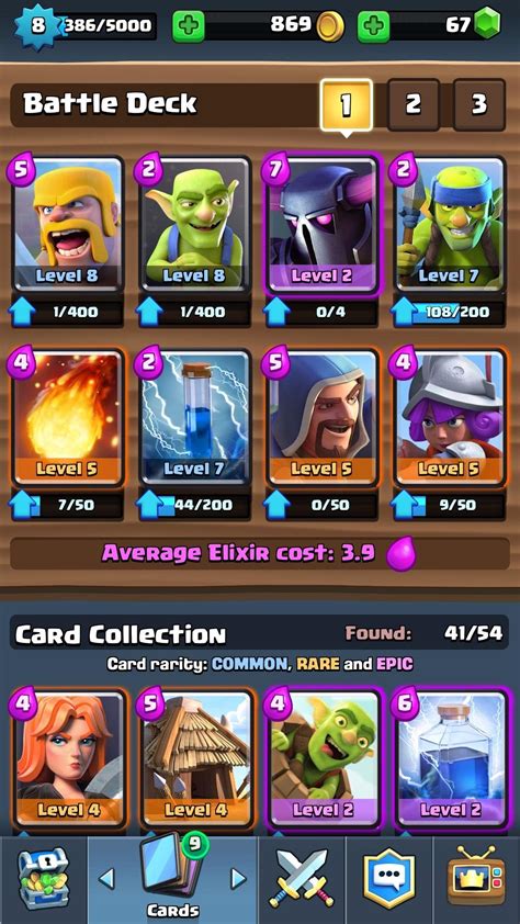 [Deck] Arena 5 PEKKA deck to reach arena 7 (7/5/2) : ClashRoyale