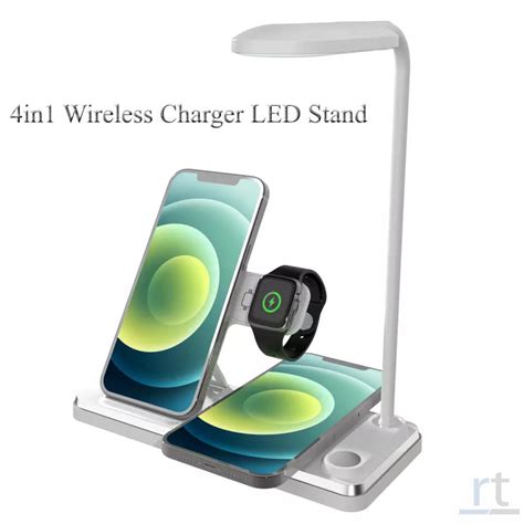 4 in 1 Wireless Charger with LED Lamp Stand | RARO Tech