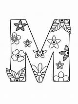Letter M coloring Pages  ColoringLib sketch template