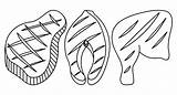 Carne Para Colorear sketch template