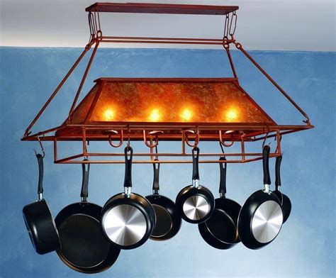 15 Collection of Pot Rack with Lights Fixtures