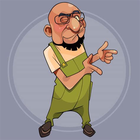 Bald Cartoon Characters With Glasses