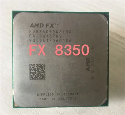 AMD FX 8350 fx 8350 125W AM3+ Eight Core 4.0GHz Desktop CPU FX 8350 can ...