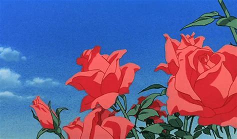 alluring | Anime flower, Aesthetic anime, Rosé gif