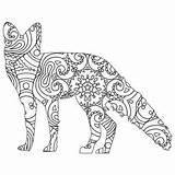 Popular Cat Mandala Coloring Page – Patterned Kitty To Color sketch template