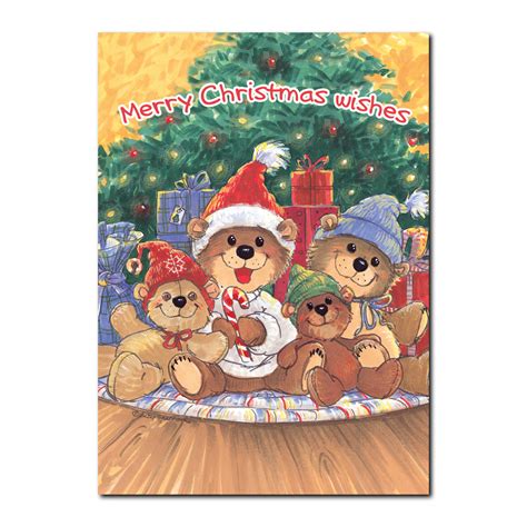 Teddy Bear Christmas Holiday Greeting Card – Suzy's Zoo Store