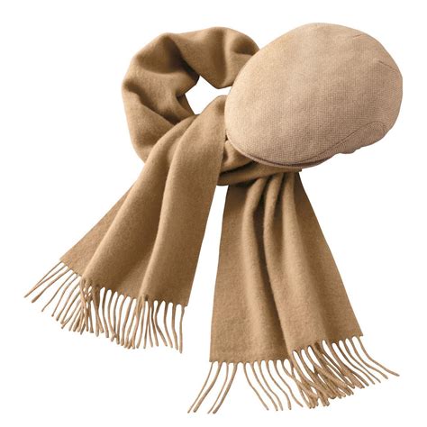 Camel Hair Scarf or Cap - Beautifully soft and warm. Ideal for sensitive skin.