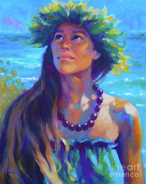 Listening to Aumakua Painting by Isa Maria - Fine Art America