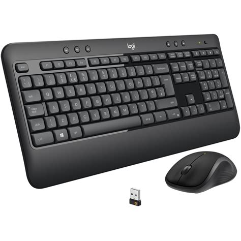 Logitech MK540 Advanced Wireless Keyboard and Mouse Combo for Windows, 2.4 GHz Unifying USB ...