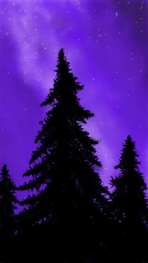 Tree Silhouette at Night by oOcattyOo on DeviantArt