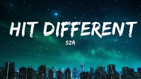 SZA - Hit Different (Lyrics) feat. Ty Dolla $ign | 30mins with Chilling ...