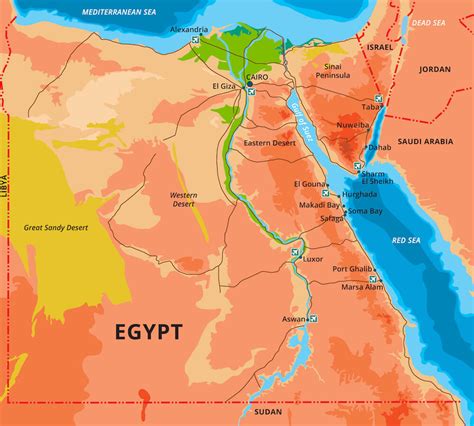 Geography Ancient Egypt Map