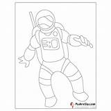 Astronaut Coloring Page sketch template