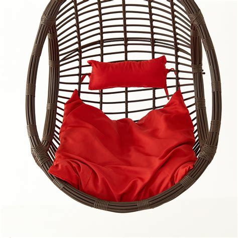 Buy Helios Brezza Wicker Hanging Swing with Seat Cushions - Brown from Home Centre at just INR ...