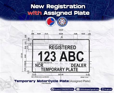 LTO Releases Clear Guide For Improvised Or Temporary License Plates For Motorcycles • YugaAuto ...