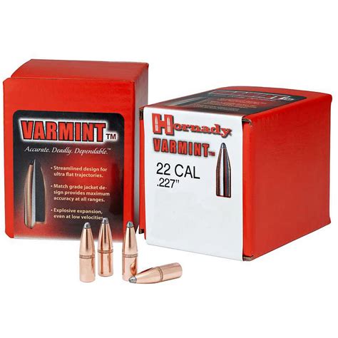 Hornady Varmint .22 Caliber Soft-Point Reloading Bullets | Academy