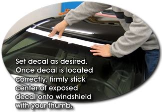 Windshield Decal Installation Instructions