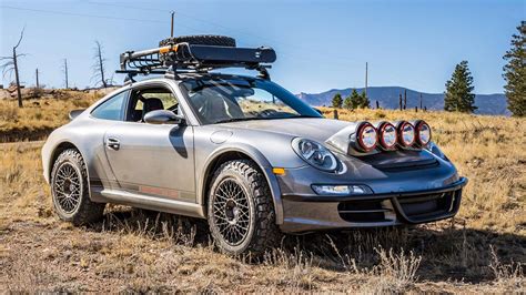 This used Porsche 911 has been modified to go off-roading