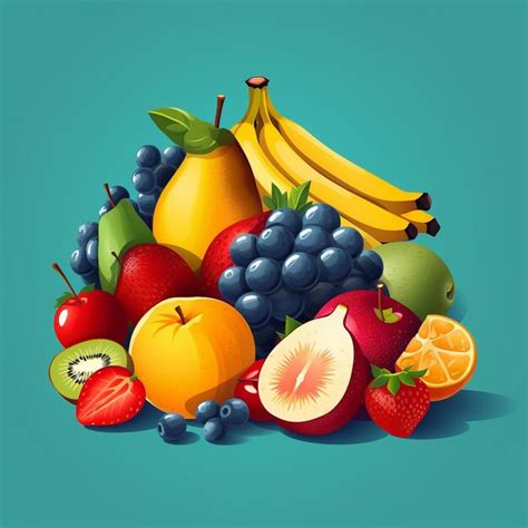 Premium AI Image | a bunch of bananas, bananas, and other fruits are ...