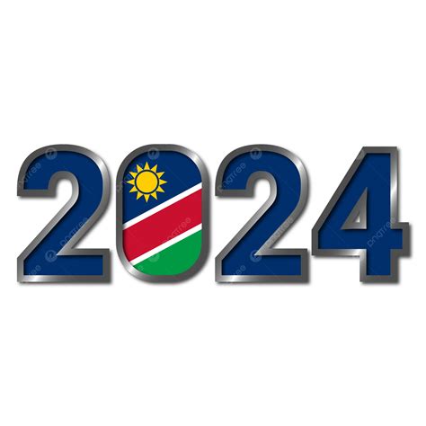 2024 Namibia Flag Artfont Vector, 2024, 2024 Namibia, Namibia 2024 PNG and Vector with ...