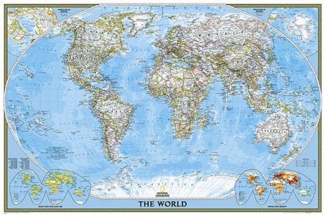 National Geographic: World Classic Wall Map (Poster Size: 36 x 24 inches) by National Geographic ...