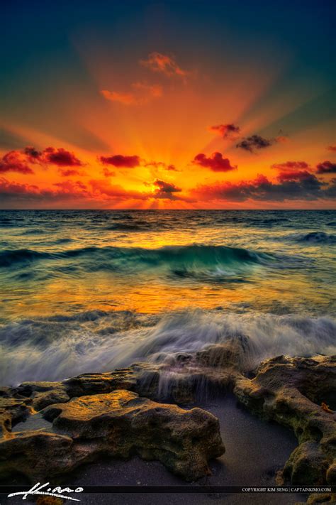 Sunrise at Florida Beach Over the Atlantic Ocean | Royal Stock Photo