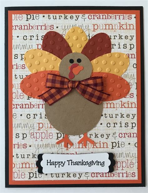 Handmade turkey Thanksgiving Card A2 Gobble | Etsy