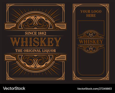 Editable Whiskey Label Template