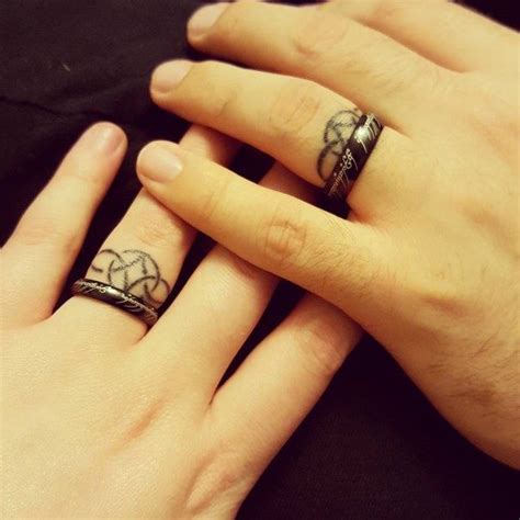 50 Cool Wedding Ring Tattoos To Express Their Undying Love - EcstasyCoffee