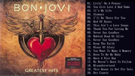 Bon Jovi Greatest Hits Full Album (Grandes Exitos De Coleccion) Rock ...