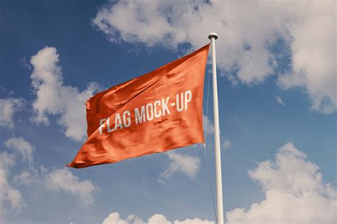 Free Realistic Flag Mockup