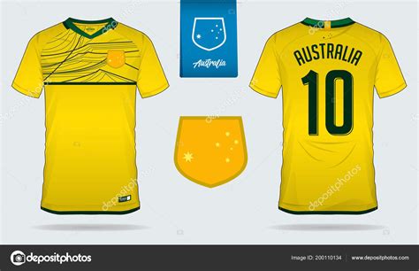 Soccer Jersey Football Kit Template Design Australia National Football ...