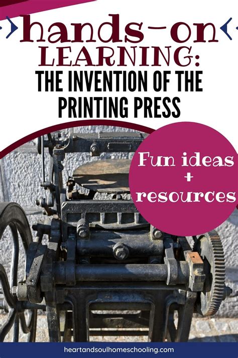 Ways to Teach about the Invention of the Printing Press for Kids ...