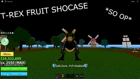 NEW FRUIT *T-REX* SHOWCASE BLOX FRUITS - YouTube