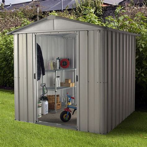 ShedsWarehouse.com | Yardmaster | 6'1" x 7'5" Apex Metal Shed With FREE ...