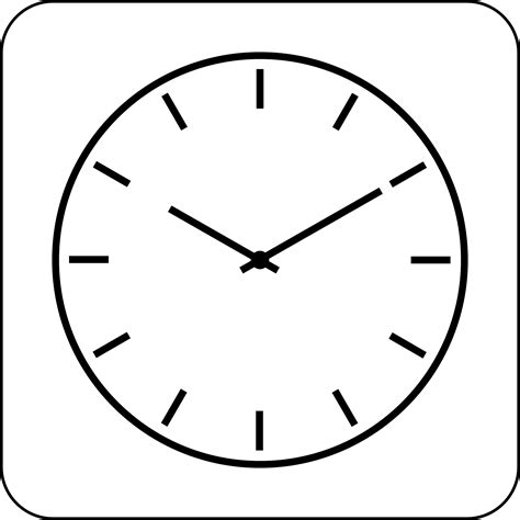 Wall Clock PNG Black And White Transparent Wall Clock Black And White ...