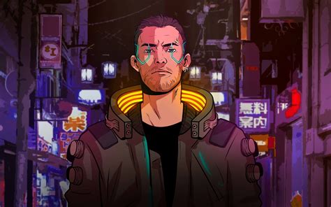 cyberpunk 2077 boy 5k Mac Wallpaper Download | AllMacWallpaper